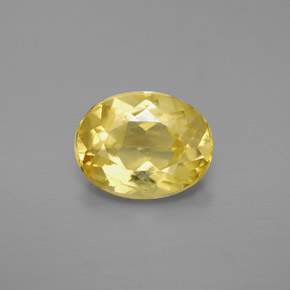 Berilo amarillo natural de 1,51 ct, corte óvalo, VVS-VS