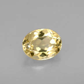 Berilo Dorado amarillo natural de 1.94 ct, Corte Óvalo, VVS