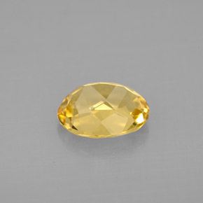 Berilo amarillo natural de 1,70 ct, corte óvalo, VVS