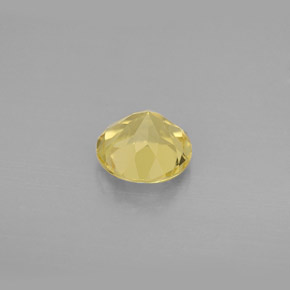 Berilo amarillo natural de 1,24 ct, corte redondo, VVS-VS