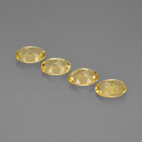 Gemas de berilo amarillo natural de  ct, corte óvalo, VVS