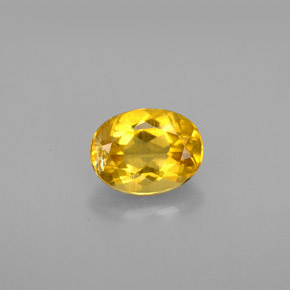 Berilo amarillo natural de 1,21 ct, corte óvalo, VS