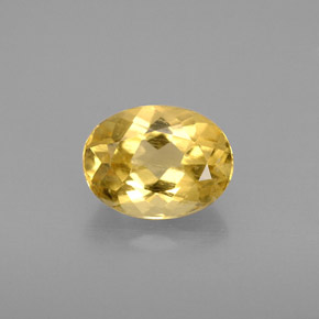 Berilo Dorado amarillo natural de 1.11 ct, Corte Óvalo, VS
