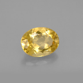 Berilo Dorado amarillo natural de 1.11 ct, Corte Óvalo, VS