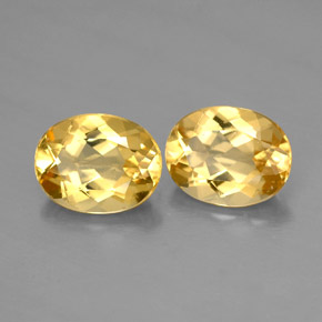 Gemas de Berilo Dorado amarillo natural de  ct, Corte Óvalo, VVS-VS