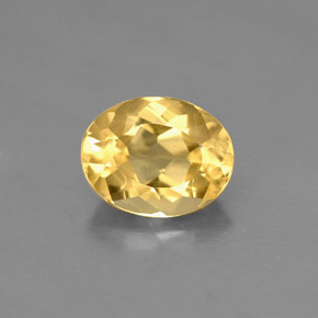 Berilo Dorado amarillo natural de 1.69 ct, Corte Óvalo, VS
