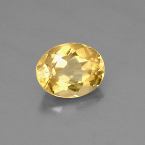 Berilo Dorado amarillo natural de 1.69 ct, Corte Óvalo, VS
