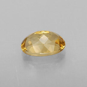 Berilo amarillo natural de 0,79 ct, corte óvalo, VVS