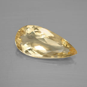 Berilo Dorado amarillo natural de 4.05 ct, En forma de pera, VS-SI