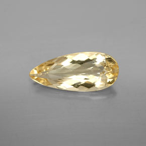 Berilo amarillo natural de 3,10 ct, en forma de pera, VVS-VS