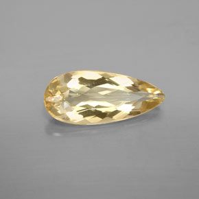Berilo amarillo natural de 3,10 ct, en forma de pera, VVS-VS