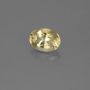 Berilo Dorado amarillo natural de 0.56 ct, Corte Óvalo, VVS-VS