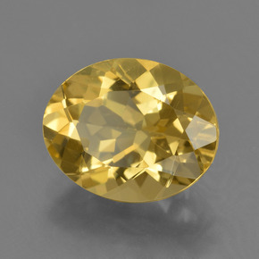 Berilo Dorado amarillo natural de 3.20 ct, Corte Óvalo, VS