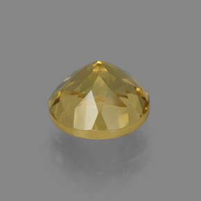 Berilo oro natural de 2,03 ct, corte redondo, VS