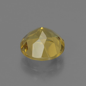 Berilo oro natural de 1,88 ct, corte redondo, VVS