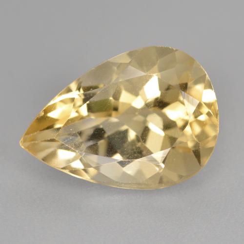Berilo Dorado natural de 5.14 ct, En forma de pera, VS