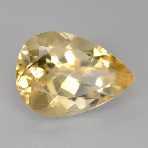 Berilo Dorado natural de 5.14 ct, En forma de pera, VS