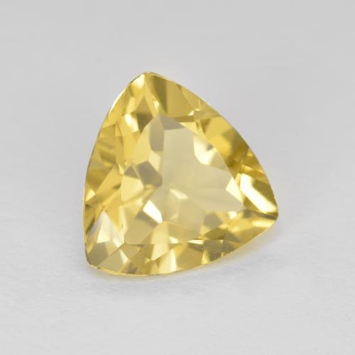 Berilo Dorado claro natural de 2.07 ct, Trillón, VVS