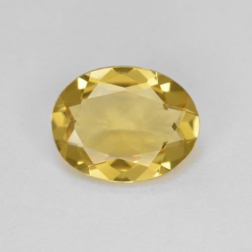 Berilo amarillo natural de 2,00 ct, corte óvalo, VVS-VS