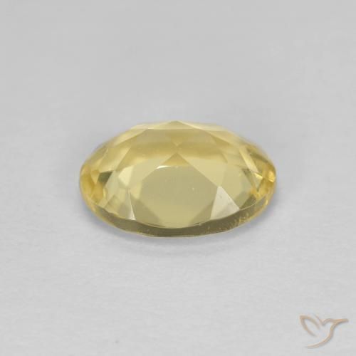 Berilo Amarillo mostaza natural de 1.12 ct, Ovalada, VVS-VS