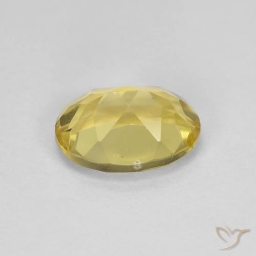 Berilo Amarillo dijón natural de 1.33 ct, Ovalada, VVS-VS