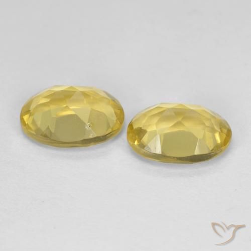 Gemas de Berilo Amarillo dijón natural de 2.38 ct, Ovalada, VS
