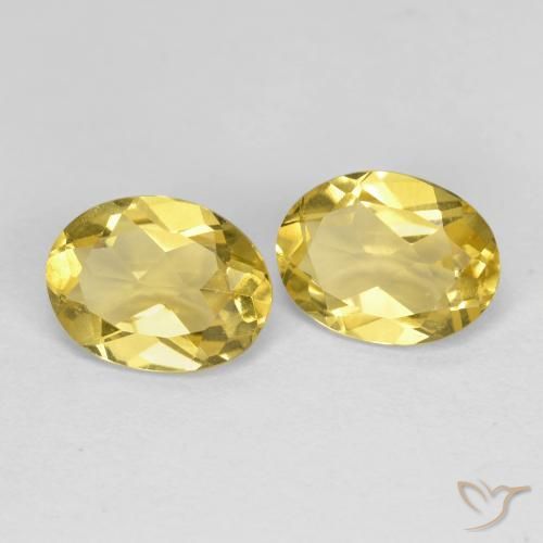 Gemas de Berilo Amarillo dijón natural de 2.32 ct, Ovalada, VVS-VS