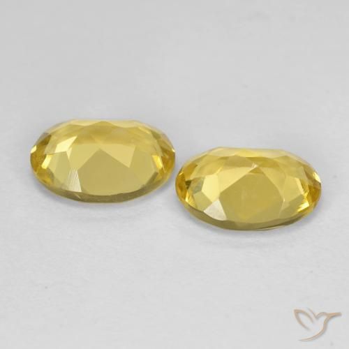 Gemas de Berilo Amarillo dijón natural de 2.32 ct, Ovalada, VVS-VS
