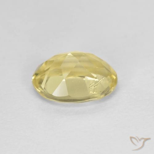Berilo Amarillo claro natural de 1.27 ct, Ovalada, VVS-VS