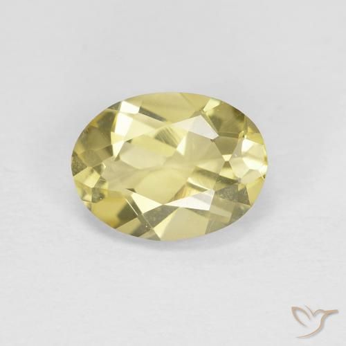 1.16ct Natural Amarillo claro Berilo, Ovalada, VVS-VS