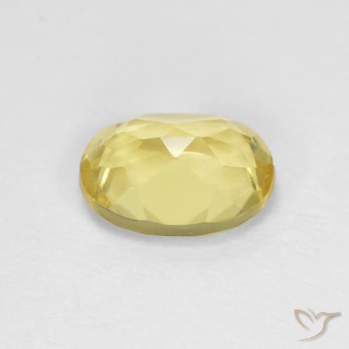 Berilo Amarillo claro natural de 1.21 ct, Ovalada, VVS-VS