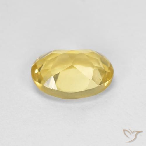Berilo Amarillo dijón natural de 1.22 ct, Ovalada, VVS-VS