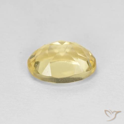 Berilo Amarillo dijón natural de 1.27 ct, Ovalada, VVS-VS