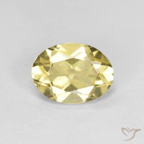 1.15ct Natural Amarillo laguna claro Berilo, Ovalada, VVS-VS