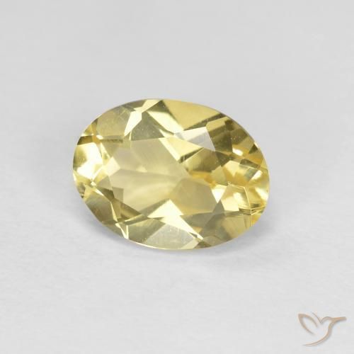 Berilo Amarillo laguna claro natural de 1.15 ct, Ovalada, VVS-VS