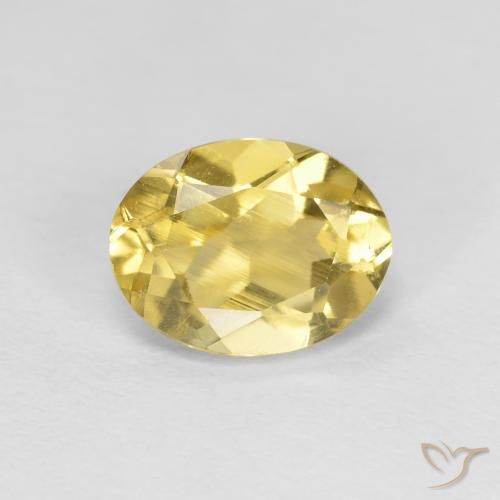 1.29ct Natural Amarillo toscana Berilo, Ovalada, VVS-VS