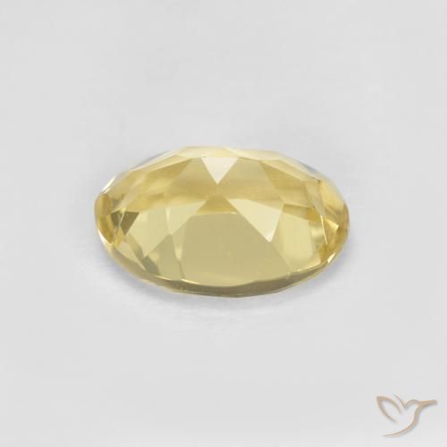Berilo Amarillo dijón natural de 1.31 ct, Ovalada, VVS-VS