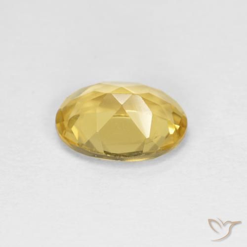 Berilo Amarillo real natural de 0.95 ct, Ovalada, VVS-VS