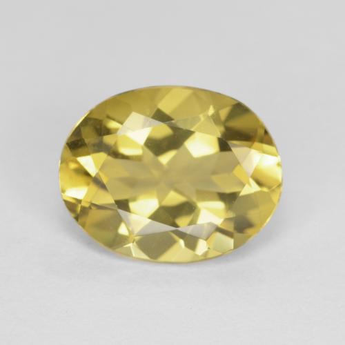 Berilo Amarillo dijón natural de 2.33 ct, Corte Óvalo, VVS