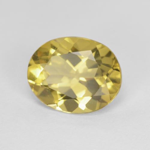 Berilo Amarillo dijón natural de 2.33 ct, Corte Óvalo, VVS