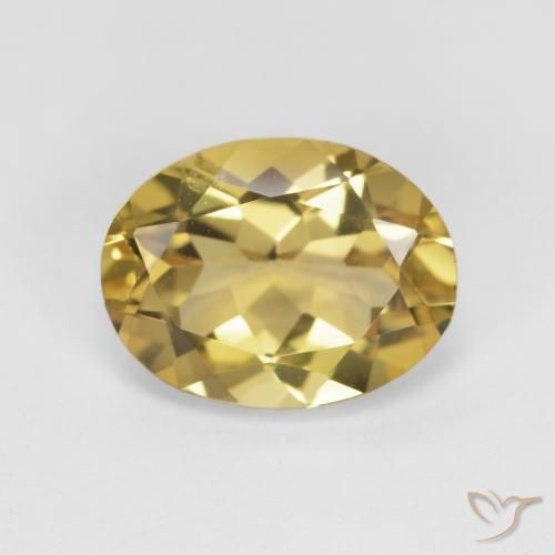 2.33ct Natural Amarillo púrpura Berilo, Ovalada, VVS