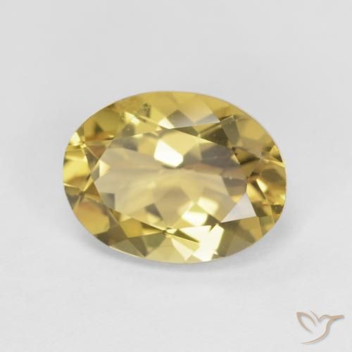 Berilo Amarillo púrpura natural de 2.33 ct, Ovalada, VVS