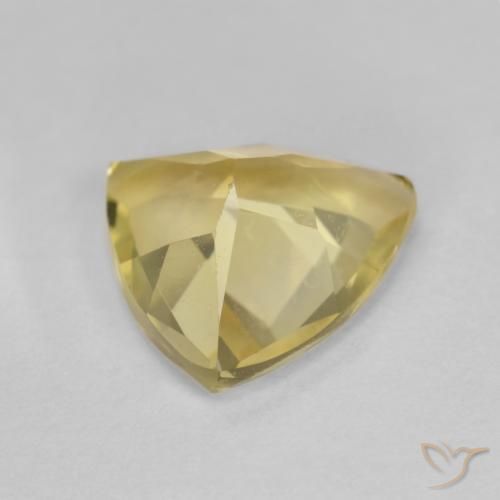 Berilo Amarillo cálido natural de 1.32 ct, Trillón, VVS-VS