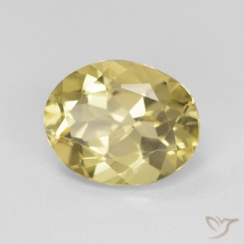 Berilo Amarillo cálido natural de 2.56 ct, Ovalada, VS