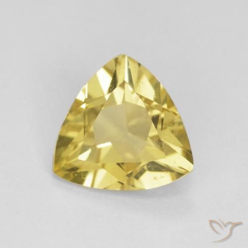 0.96ct Natural Amarillo dijón Berilo, Trillón, VS