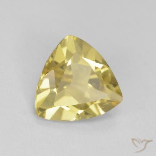 Berilo Amarillo dijón natural de 0.96 ct, Trillón, VS