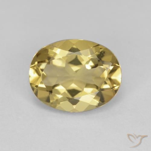 2.24ct Natural Amarillo medio Berilo, Ovalada, VS