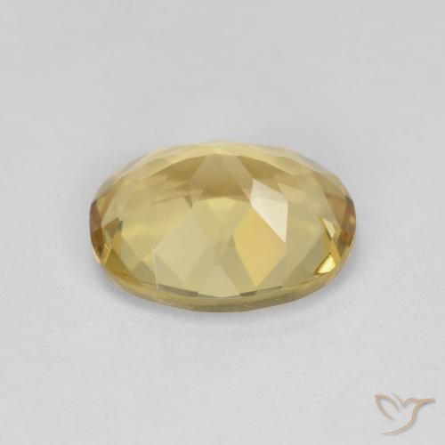 Berilo Amarillo medio natural de 2.24 ct, Ovalada, VS