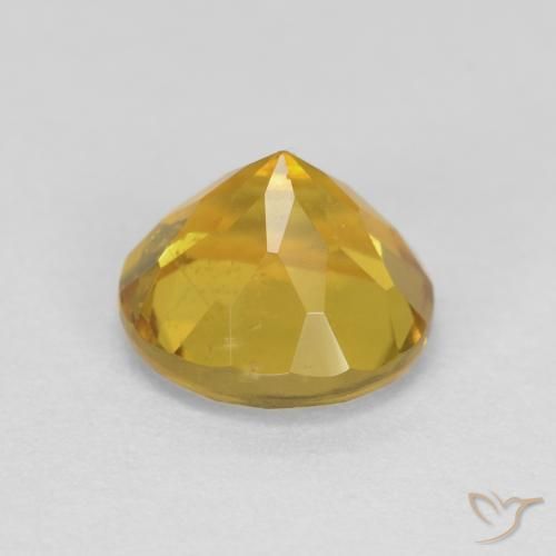 Berilo Amarillo púrpura natural de 1.41 ct, Redondo, VS