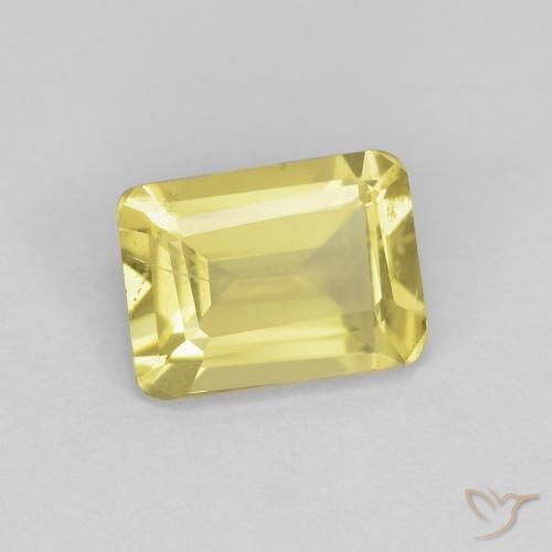 Berilo Amarillo miel muy claro natural de 0.94 ct, Corte Octágono / Esmeralda, VS